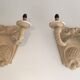 Pair of plaster wall lights