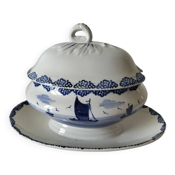 petite soupière décor marine