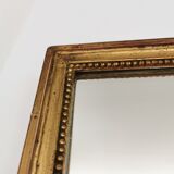 Golden gold leaf water beaded mirror
