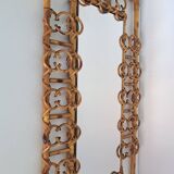 Vintage bamboo mirror