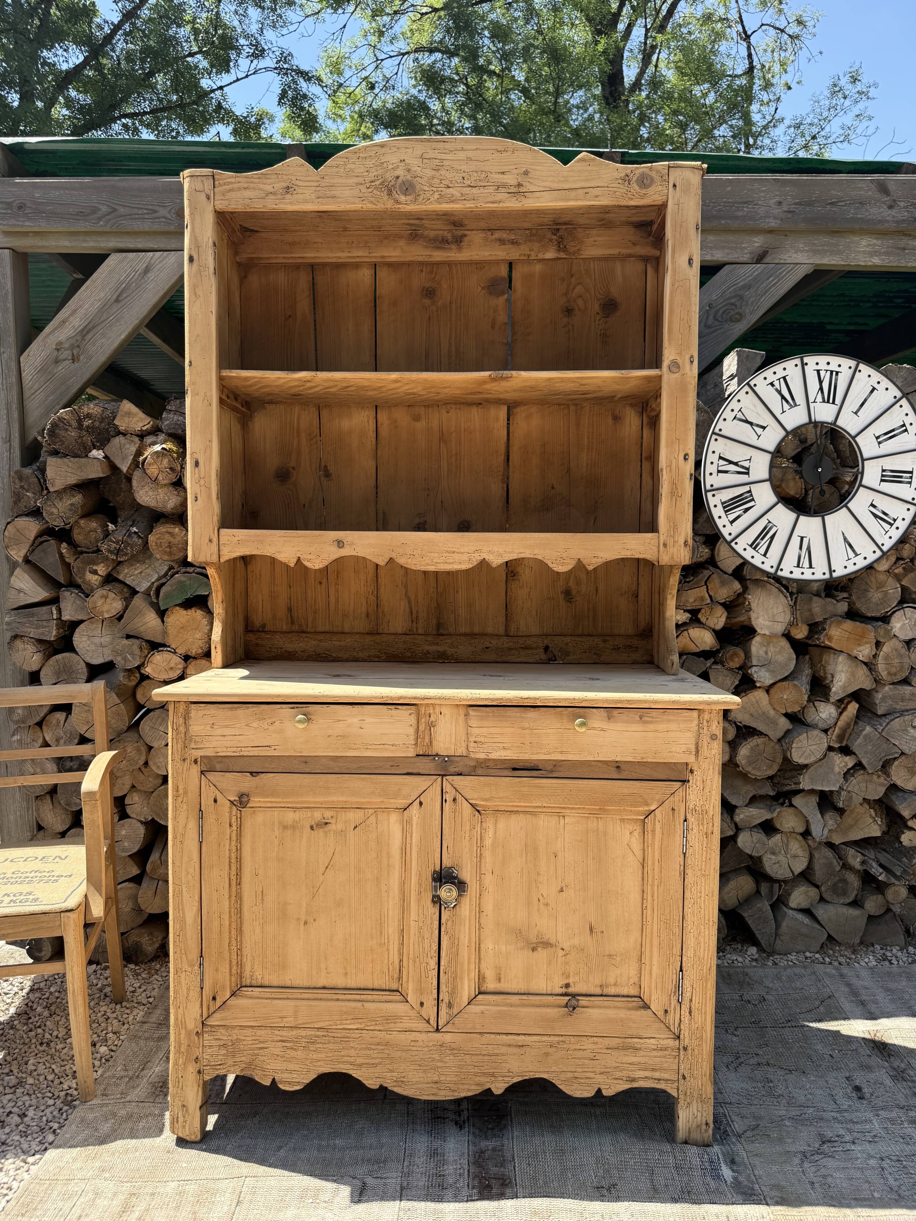 Solid wood sideboard / Two-body buffet