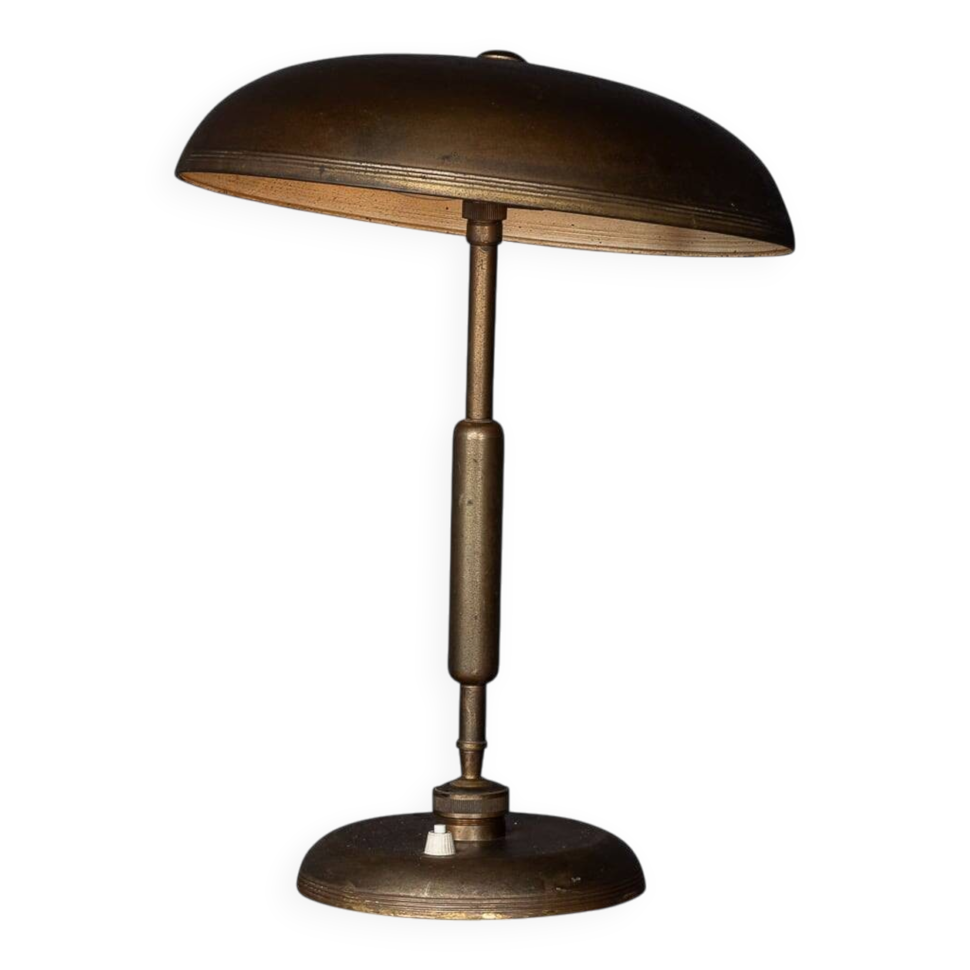 20thc bronze adjustable table lamp attributed to giovanni michelucci c.1945