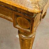 Fauteuil de bureau de style Louis XVI en hetre teinté XIX siècle