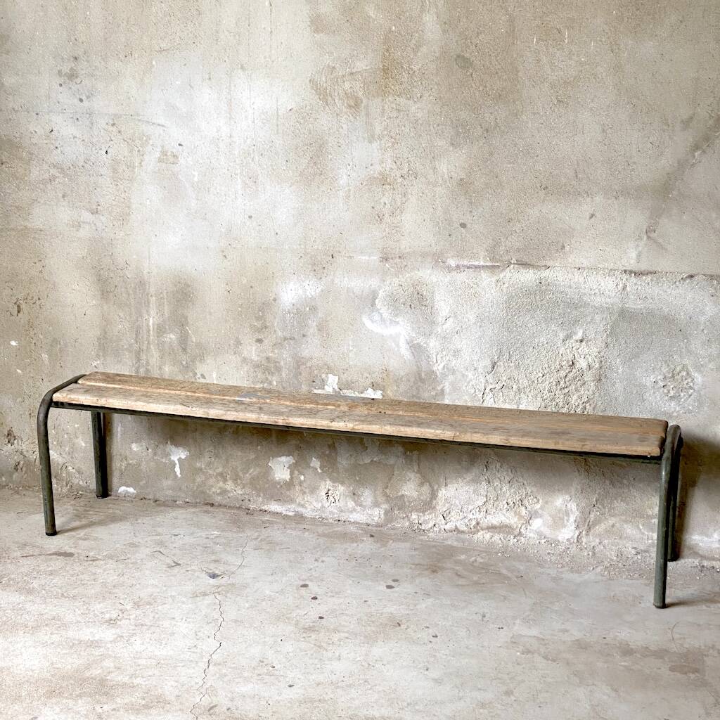 Vintage school bench