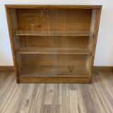 Showcase in wood and glass