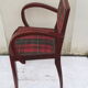 Bridge chair in Scottish check fabric