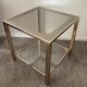 Belgo Chrom coffee table from the 70s in gold-plated brass