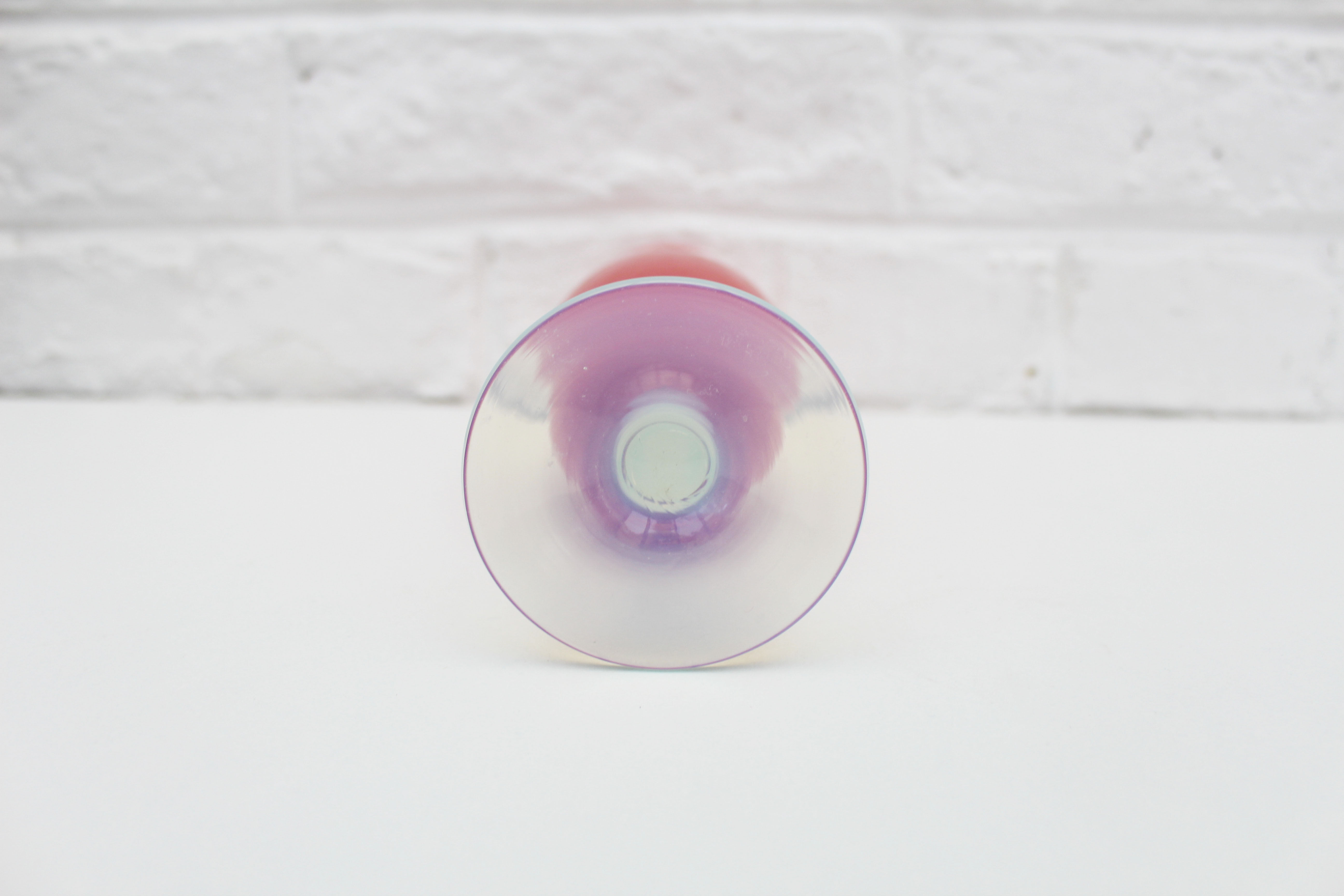 Vintage  pink opaline vase