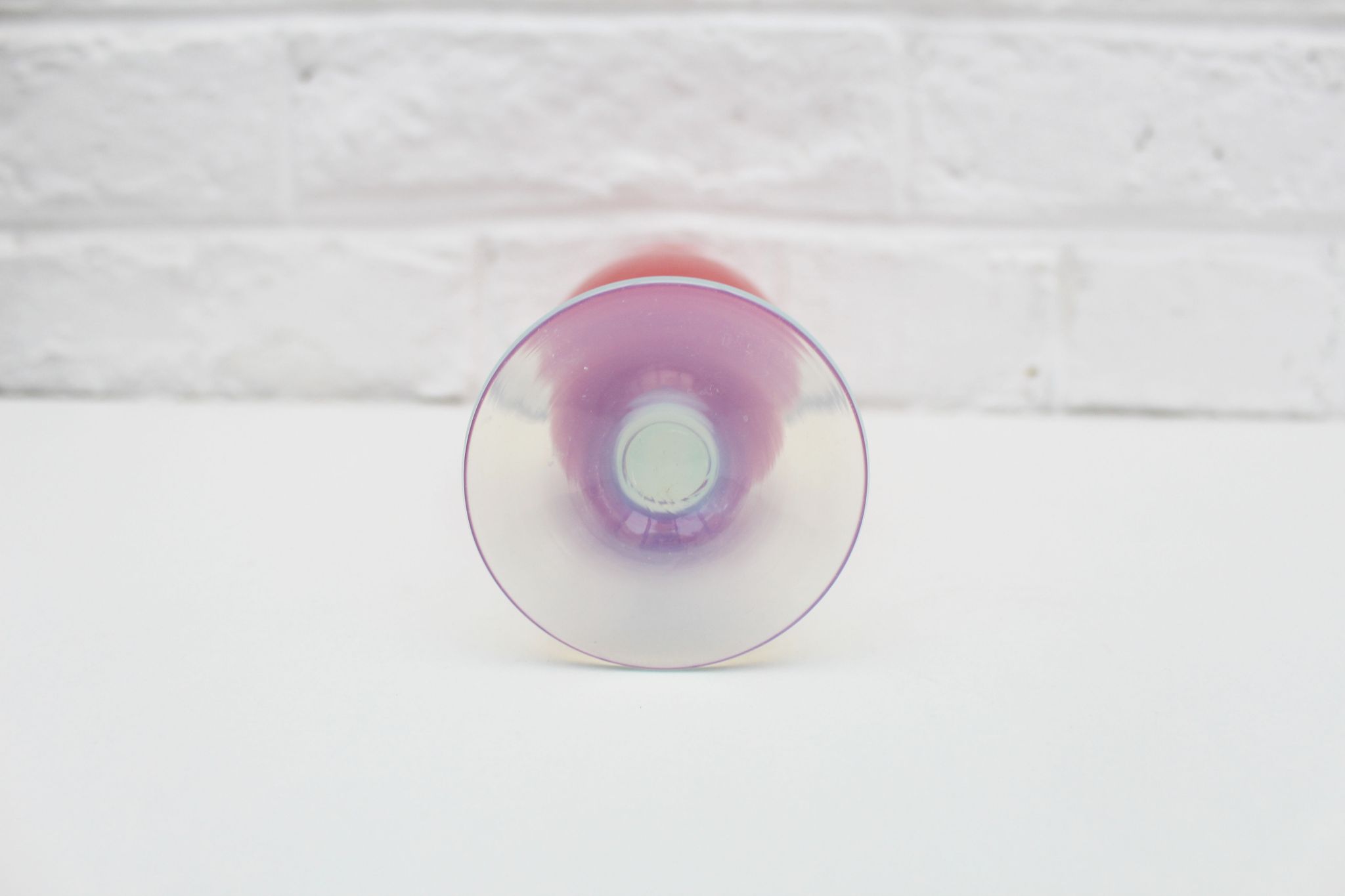 Vintage  pink opaline vase