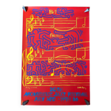 Montreux jazz poster Andy Warhol Basquiat street art 80s design Memphis Haring