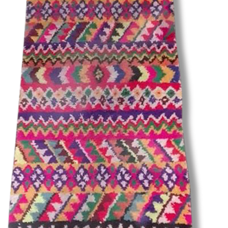 Tapis berbère couleurs très vives,  152x73