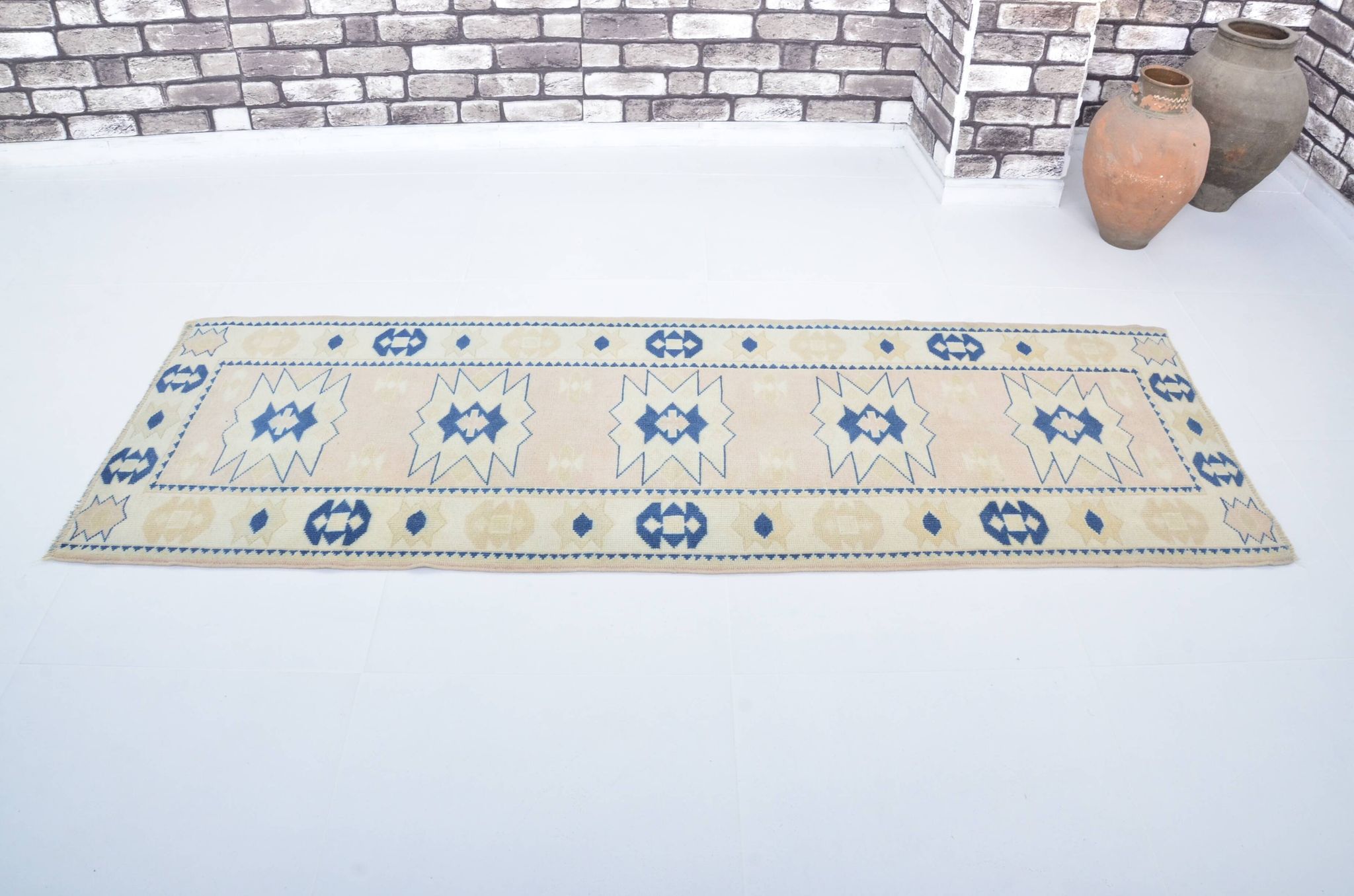 Vintage Anatolian Oushak Runner sku 3316