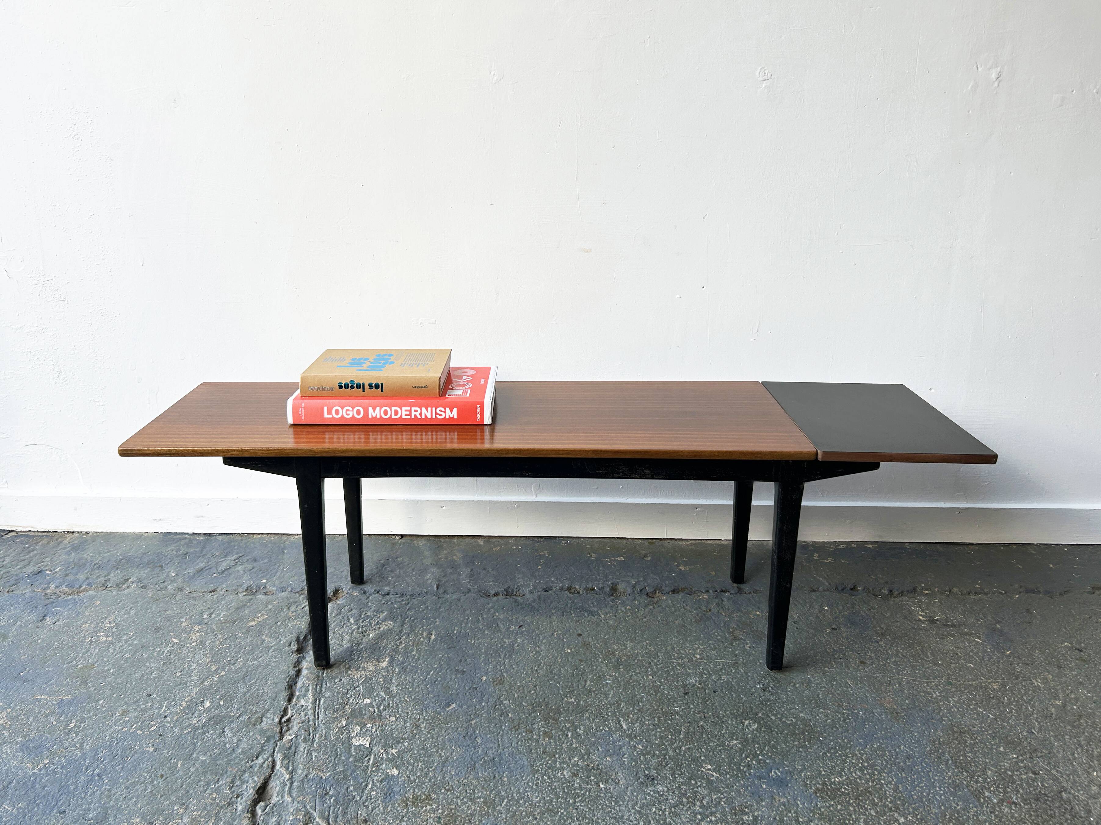 Mid-Century modern 1960s extendable coffee table by Nathan