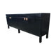 Brutalist black oak sideboard Belgium 1970s