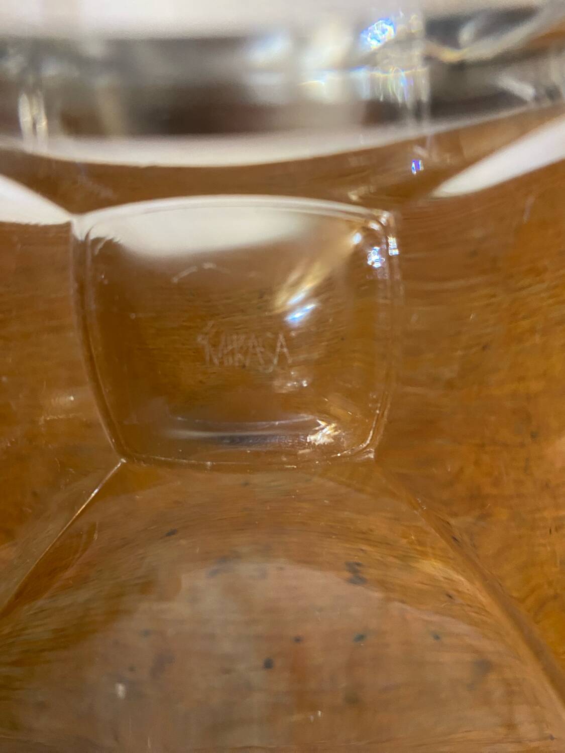 Antique mikasa vintage molded glass empty pocket