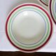 5 vintage porcelain soup plates