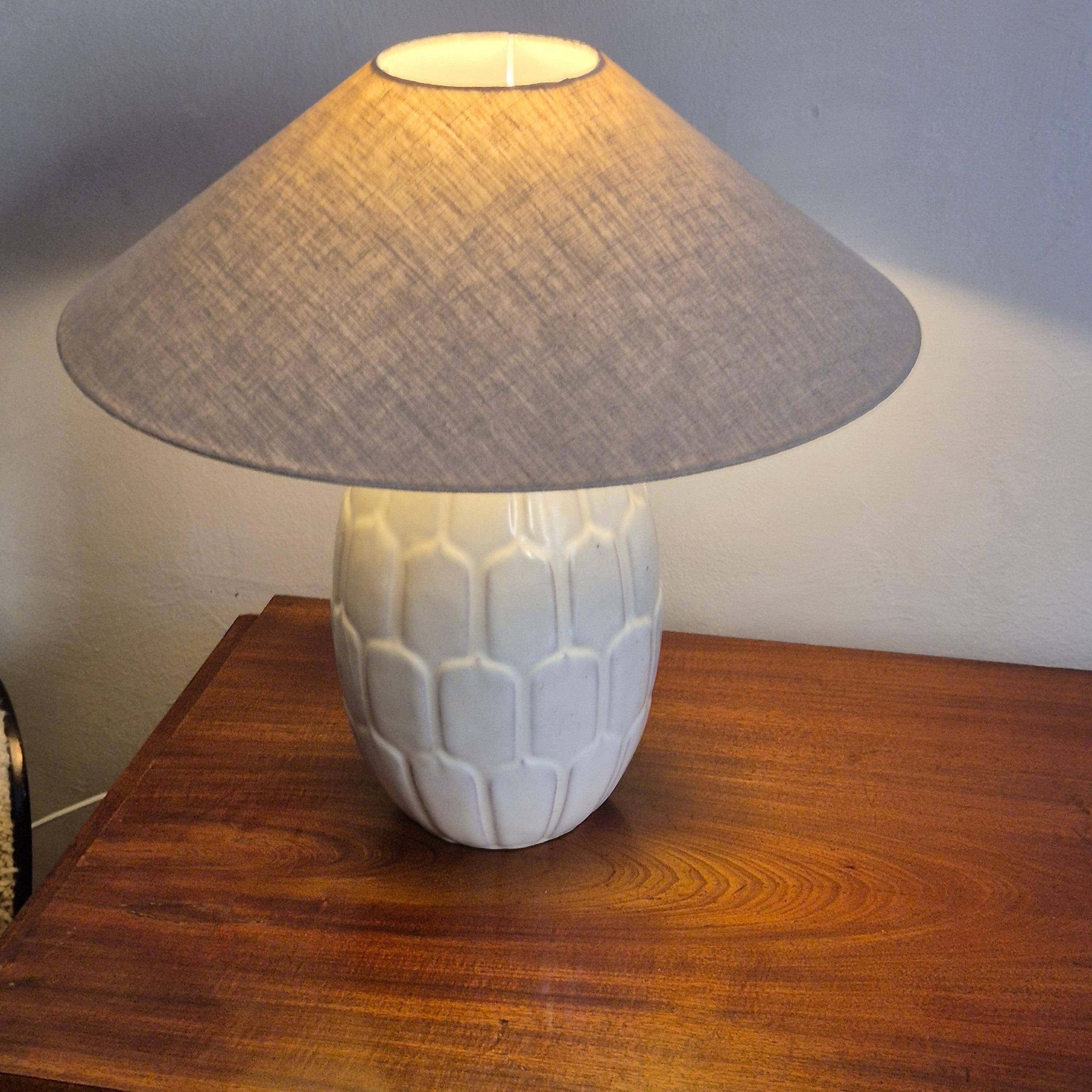 Anna-Lisa Thomson, table lamp in glazed earthenware, modern Swedish, mid-1900s.