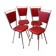 Lot of 4 kitchen chairs
