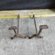 Pair of fire dogs - wrought iron
