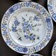 Lot de 6 assiettes plates florales vintage