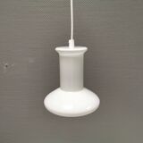 Double layered opal glass lamp, produced at Holmegaard Glassworks for Lyskaer Lighting, Denmark 70s