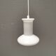 Lampe en verre opale à double couche, produite à Holmegaard Glassworks pour Lyskaer Lighting, Danemark, années 70