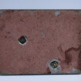 art deco seal lamp marble opaline metal