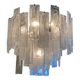 Contemporary Strips “listelli Alabastro” Murano Glass Chandelier