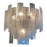 Contemporary Strips “listelli Alabastro” Murano Glass Chandelier