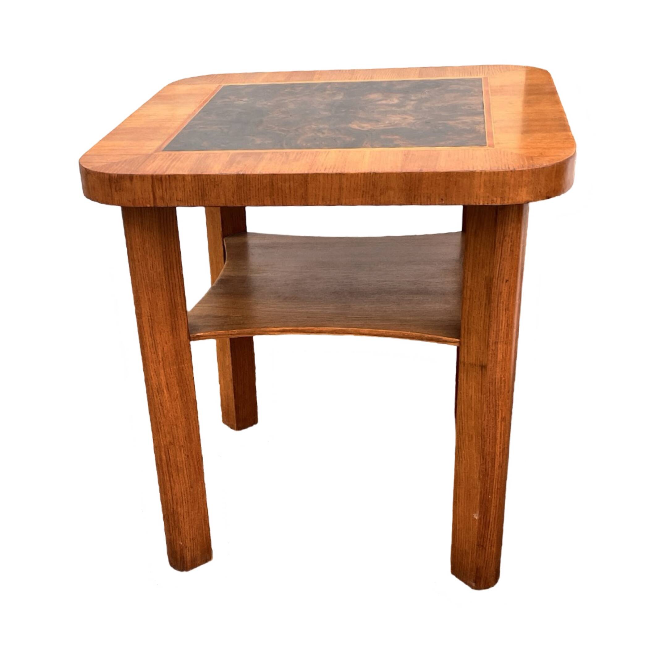 Table basse carrée art déco, Allemagne années 1950.