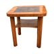 Table basse carrée art déco, Allemagne années 1950.