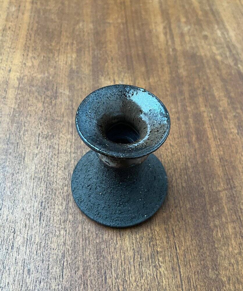 Danish workshop candlestick from the mid-century by Lehmann Pottery, 1960s