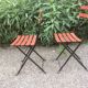 Garden folding chairs