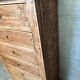 Matt varnished wooden chest of drawers