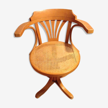 Fauteuil assise cannée