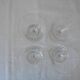 Lot 4 glasses with chiseled crystal water Height 15.8 cm Diameter edge sup. 8.8 cm