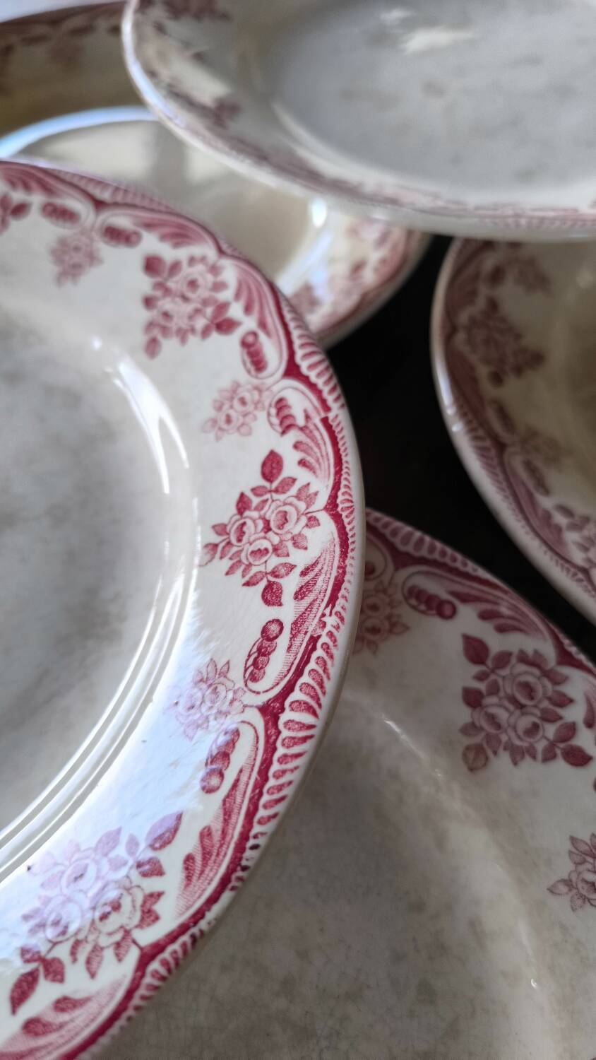 Set of 8 Hbcm ironstone plates