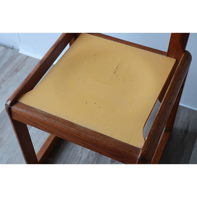 Pair of vintage chairs by André Sornay in wood 1960