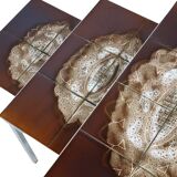 Vintage Nesting Tables Tile Tables Adri Belarti Set of 3 Chrome Ceramics