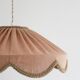 Cosette "classic linen" plain floral pendant light