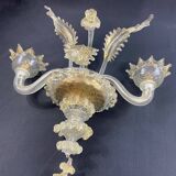 Large two-light wall lamp in Murano glass Venice