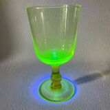 Grand verre à pied en cristal ouraline