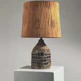 Ceramic lamp base by Robert Pérot, Vallauris, France, circa 1960.