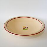 floral hollow dish Gien 1950