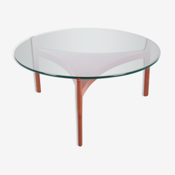 Table basse danoise en teck par Sven Ellekaer pour Christiaan Linneberg, années 1960