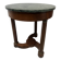 Round Empire-style side table in mahogany and veneer, 20th century