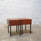 Pair of vintage bedside tables model "Night" by Pierre Guariche for Meurop