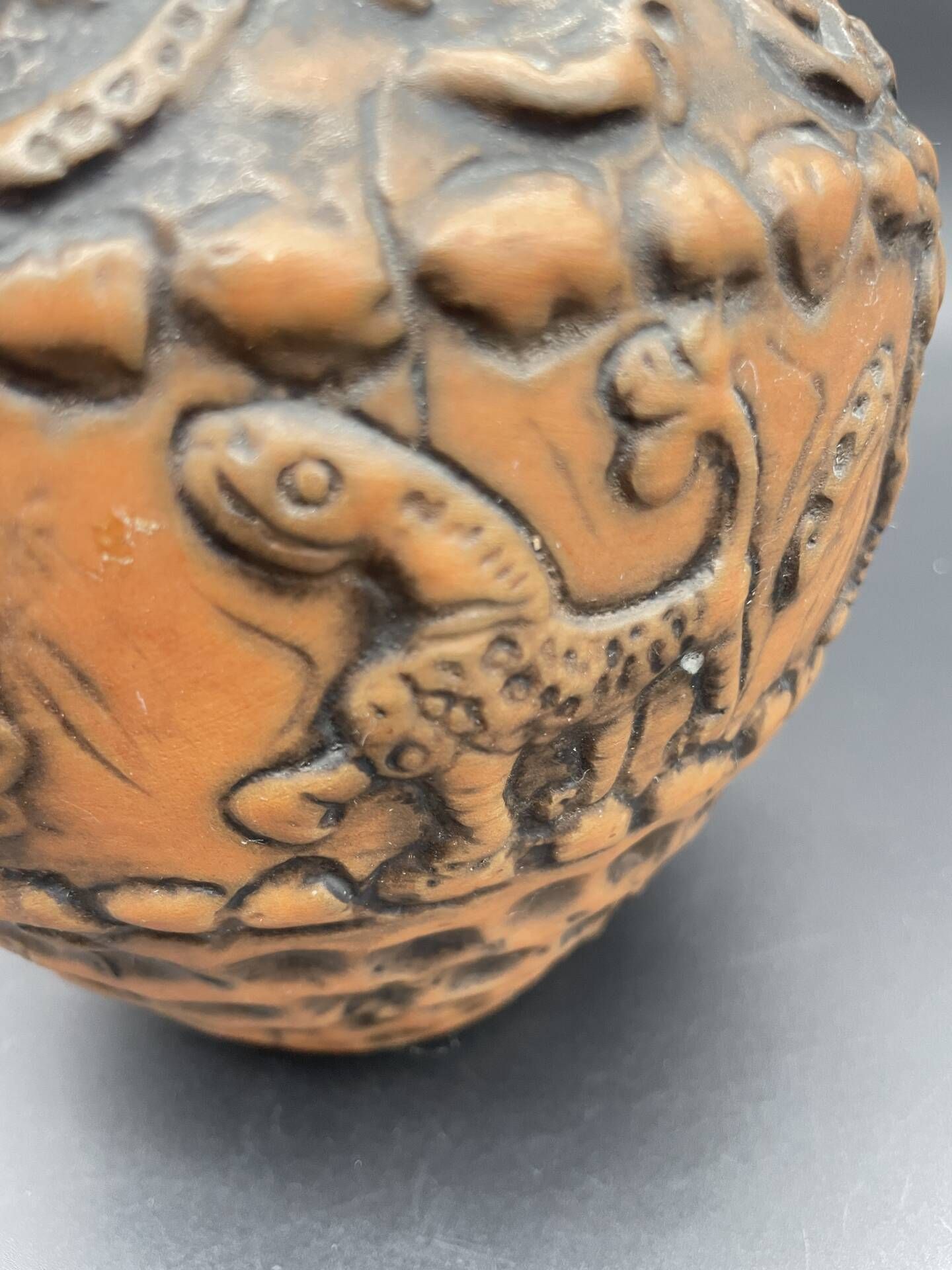 Vintage Jasba ceramic vase with reliefs of fantastic animals – All