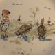 8 dessert plates and service dish Sarreguemines Les Enfants Richard