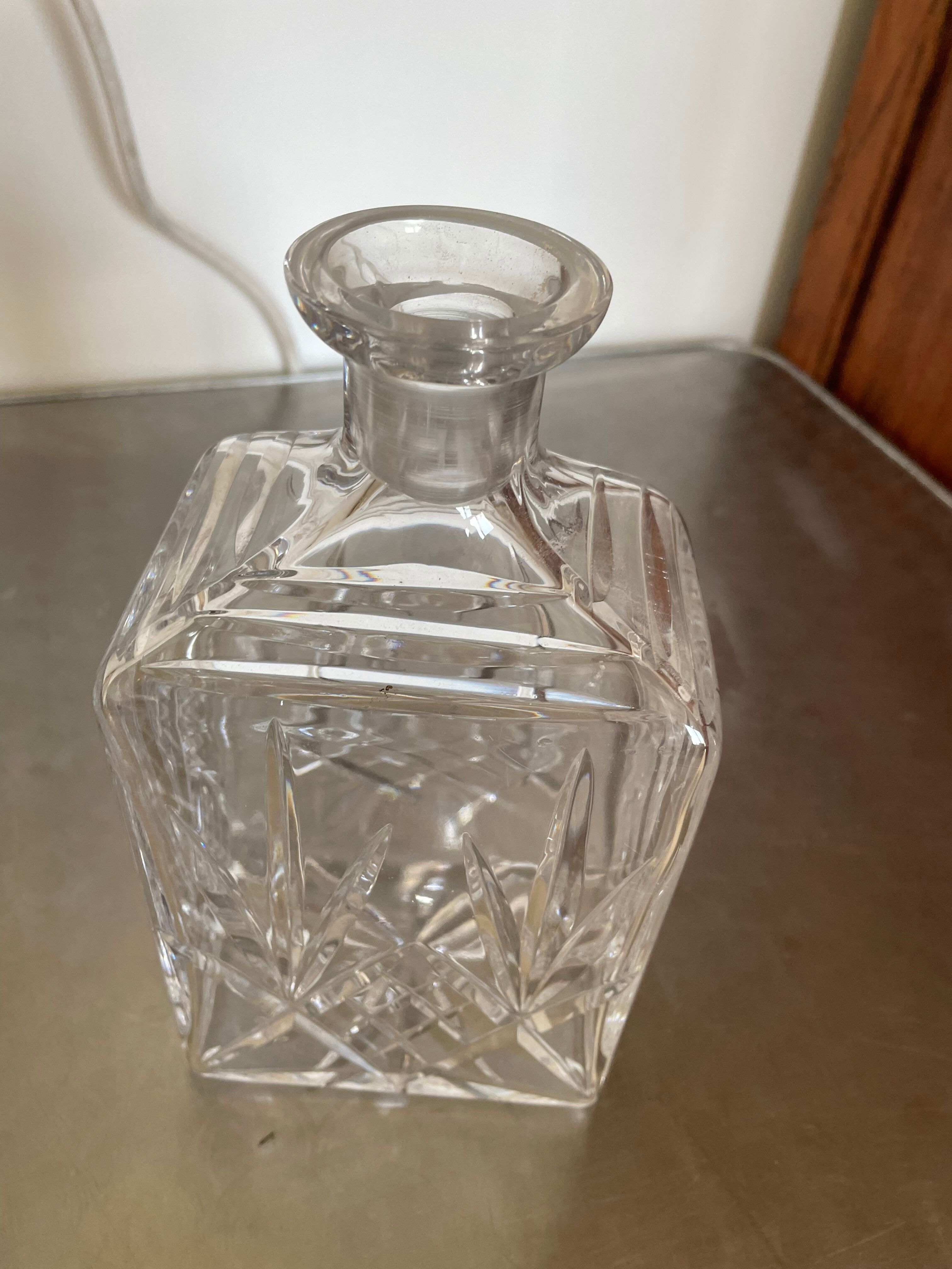 Crystal whisky decanter